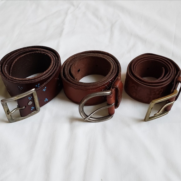 American Eagle Outfitters Accessories - 3 American Eagle Outfitters Genuine Leather Belts